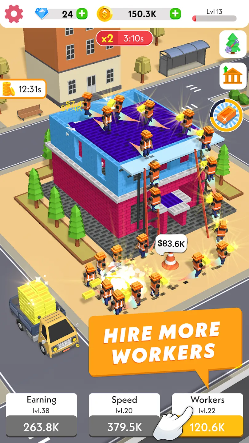 Idle Construction 3D v2.35 APK Мод (Много денег) Screenshot 3