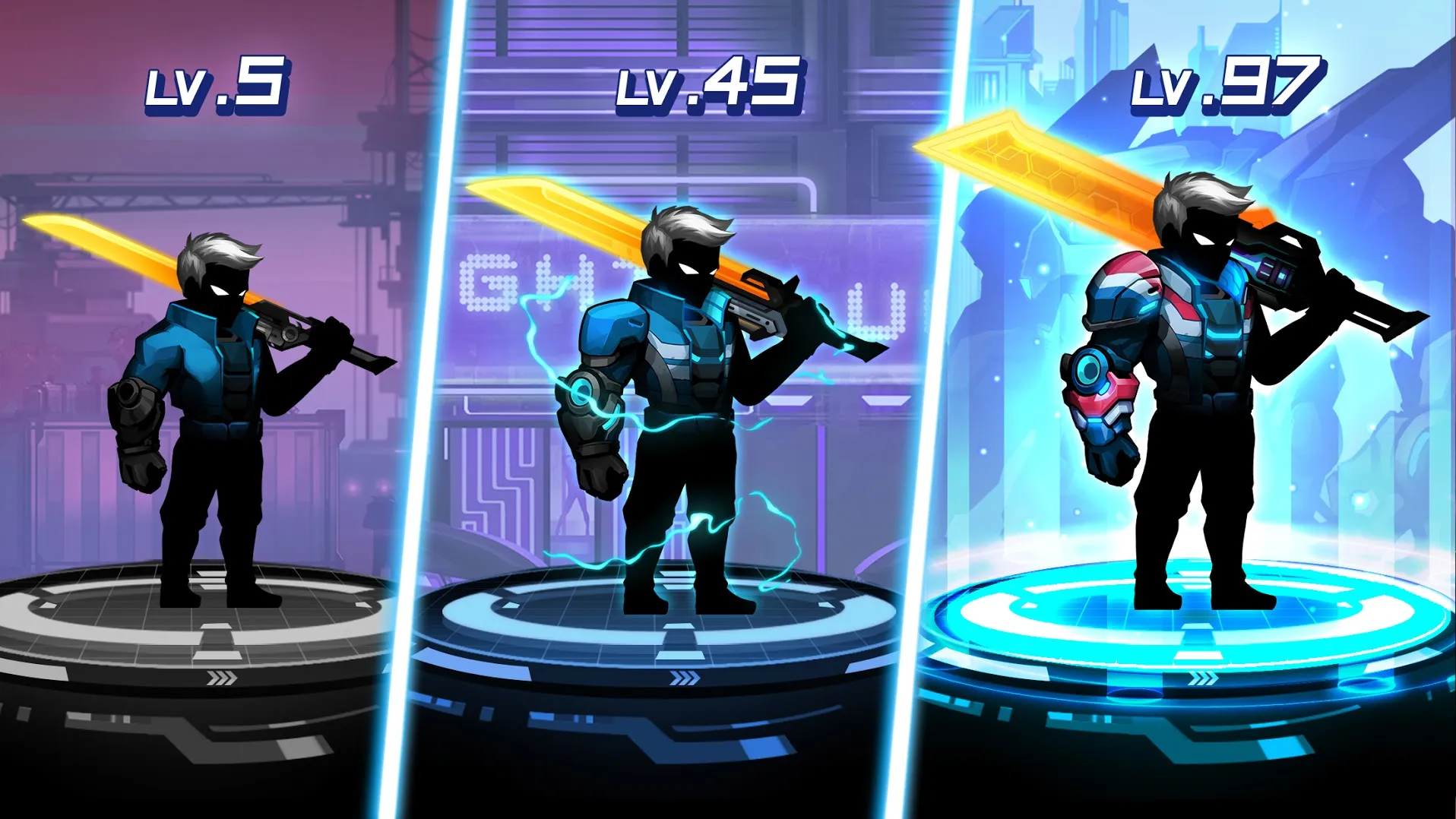 Cyber Fighters: Fighting Game [мод: меню] Screenshot 1