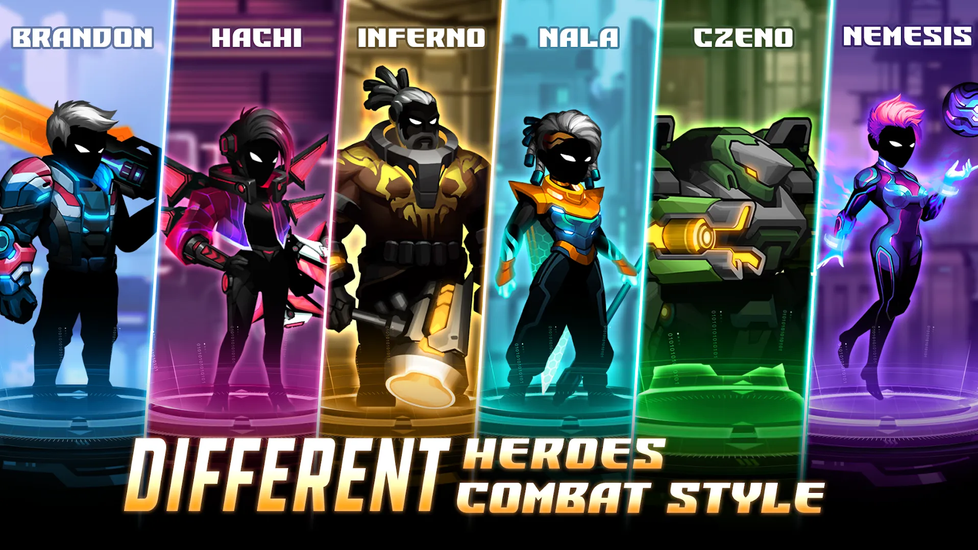 Cyber Fighters: Fighting Game [мод: меню] Screenshot 2