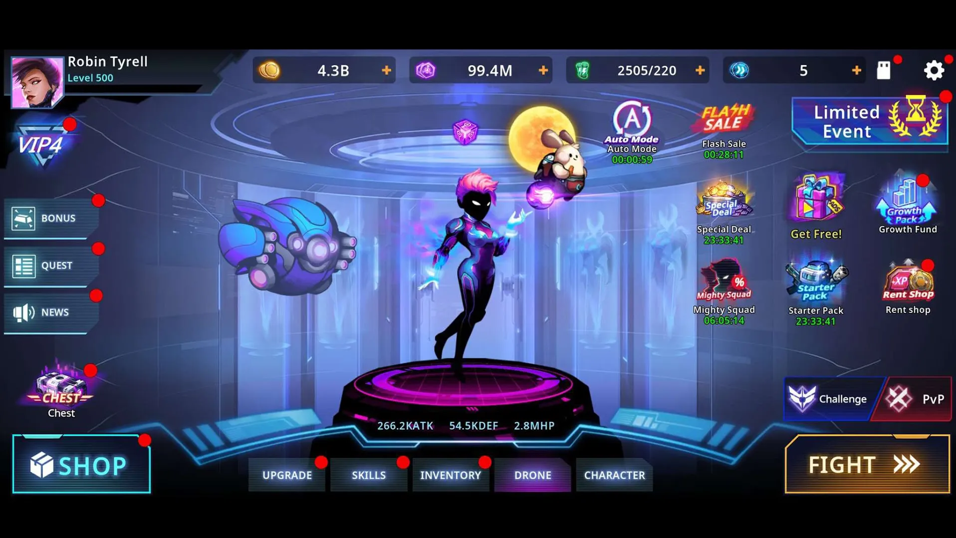 Cyber Fighters: Fighting Game [мод: меню] Screenshot 3