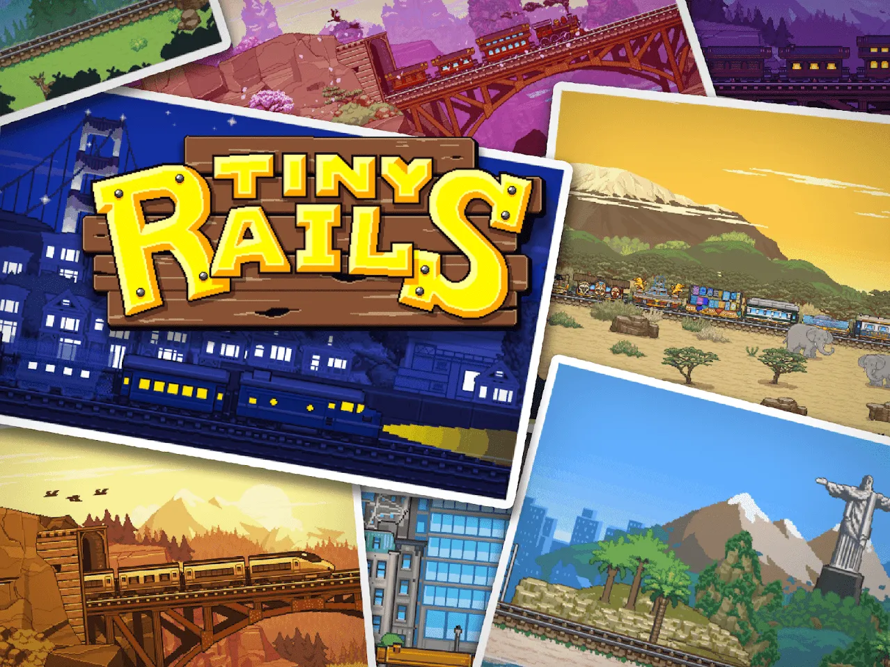 Tiny Rails - Империя поездов [мод: много денег] Screenshot 1