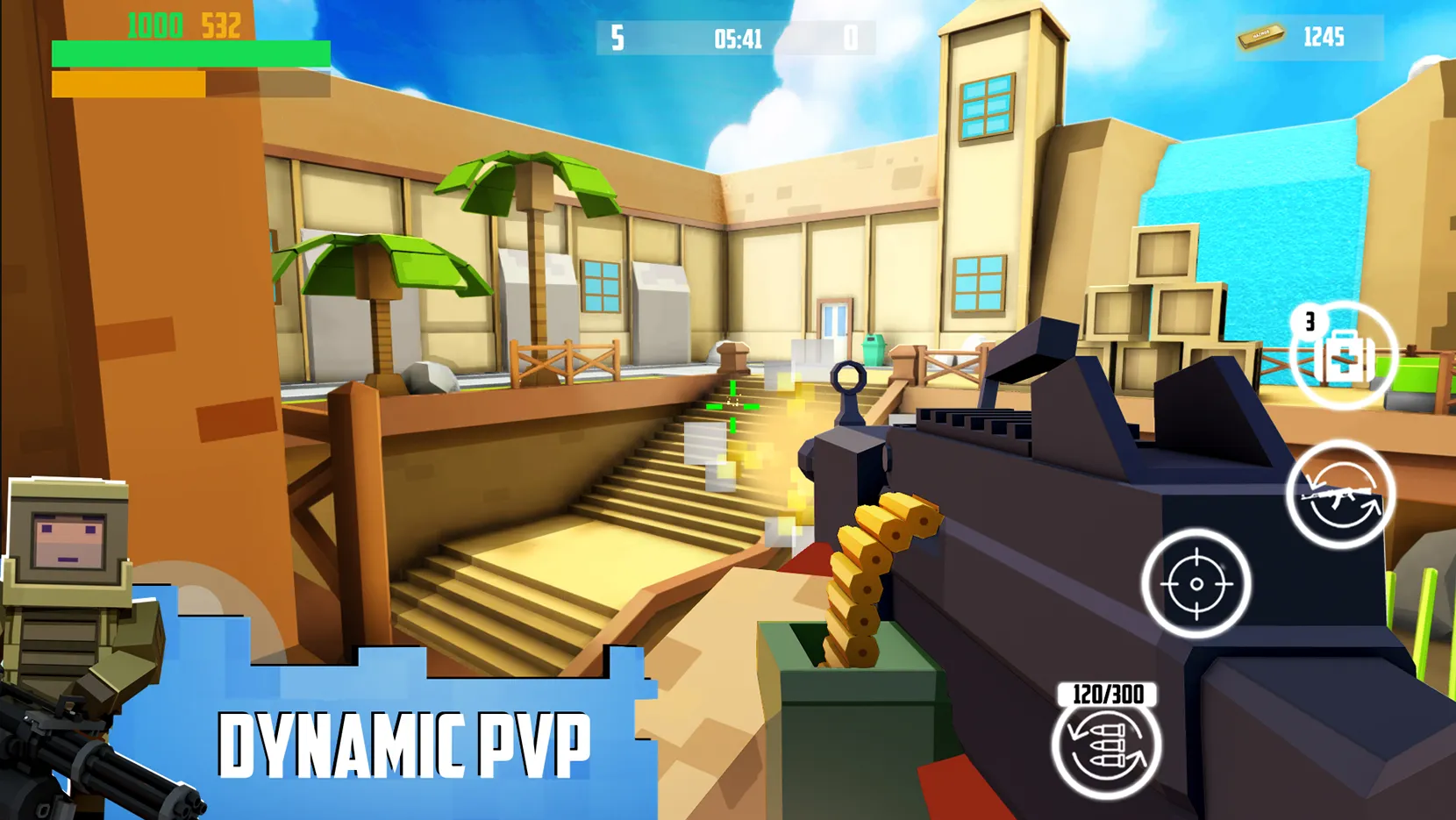 Block Gun: FPS PvP War [мод: бесплатные покупки] Screenshot 3