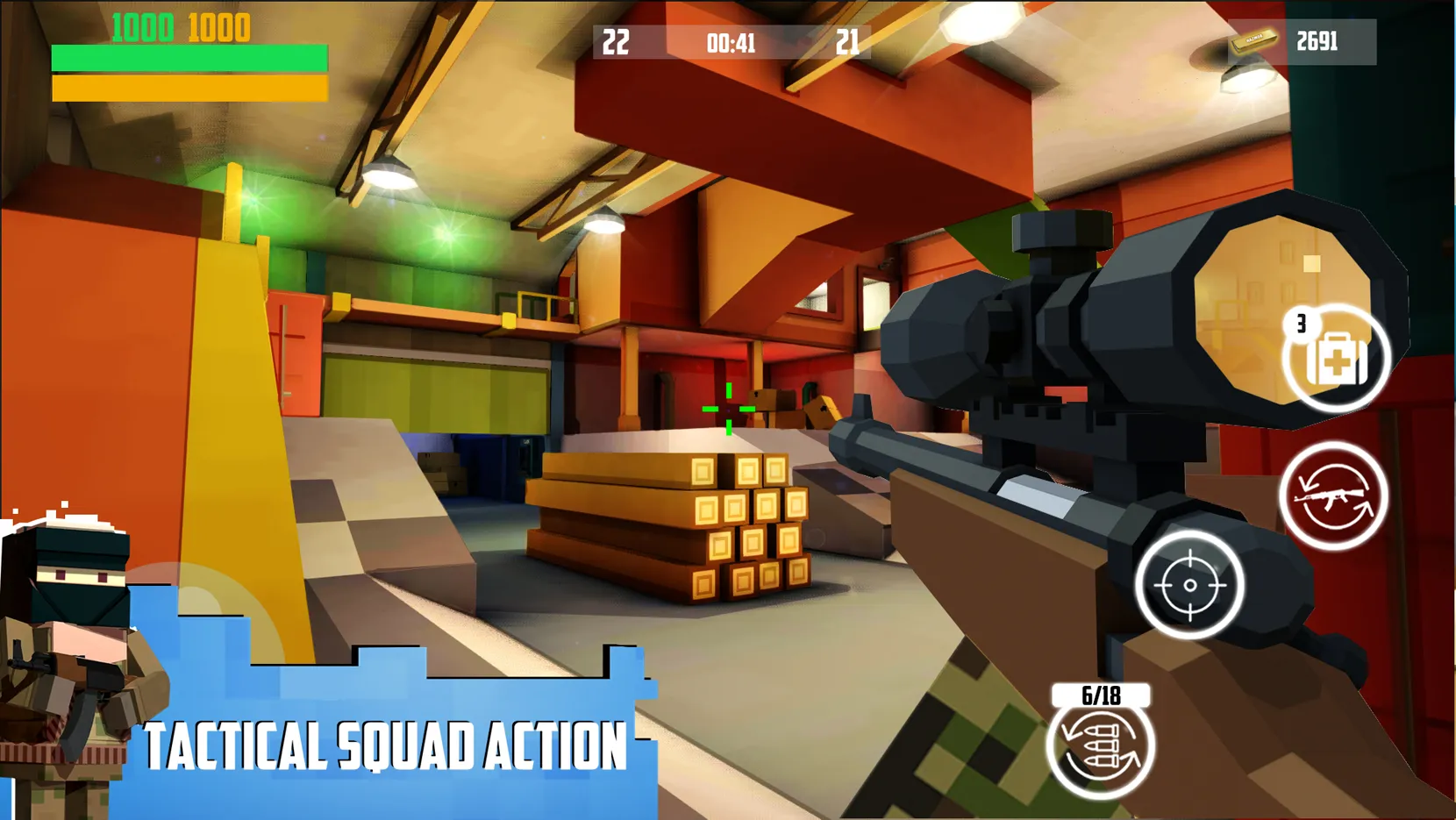 Block Gun: FPS PvP War [мод: бесплатные покупки] Screenshot 4