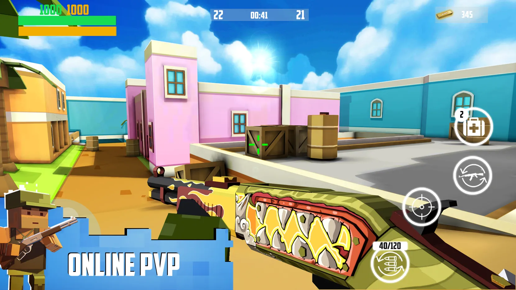 Block Gun: FPS PvP War [мод: бесплатные покупки] Screenshot 5