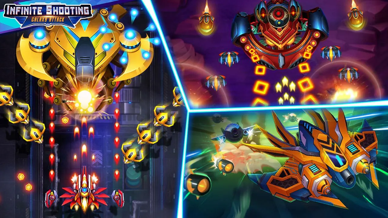 Infinite Shooting: Galaxy War [мод: бесплатные покупки] Screenshot 1