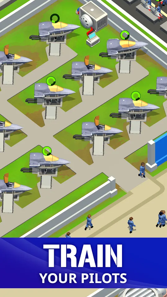 Idle Air Force Base [мод: бесплатные покупки] Screenshot 2