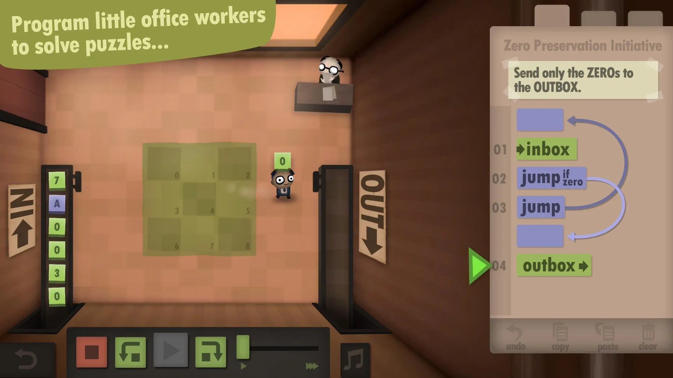 Human Resource Machine v1.0.6.6 APK Мод (Полная версия) Screenshot 2