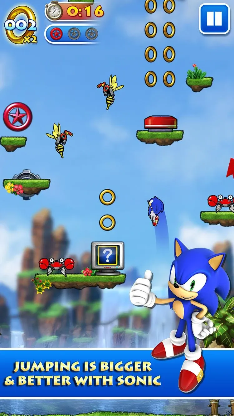 Sonic Jump Pro v2.5.0 APK Мод (Меню, Много денег, Всё открыто) Screenshot 2