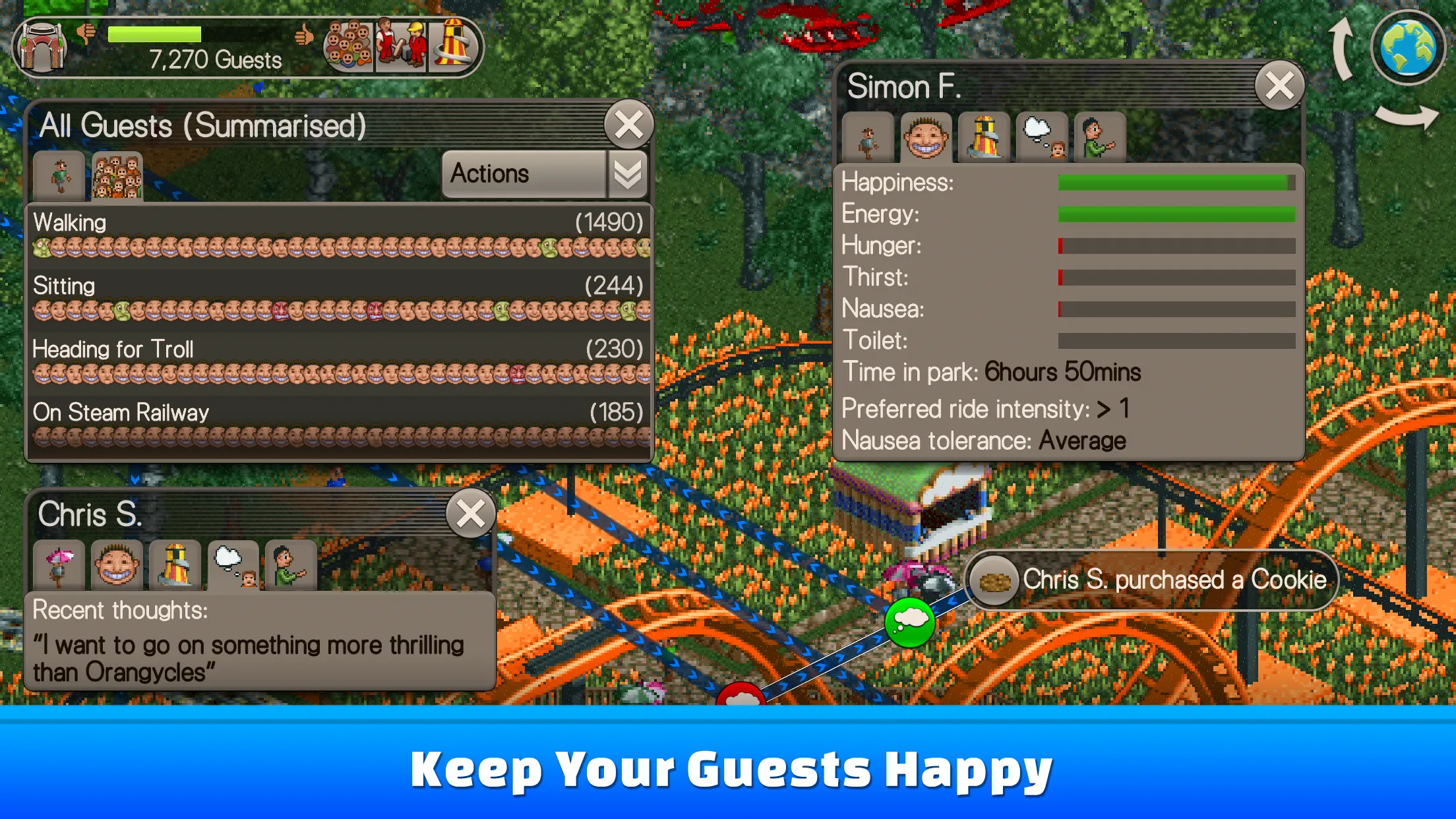 RollerCoaster Tycoon® Classic v1.2.655 APK Мод (Много денег) Screenshot 4