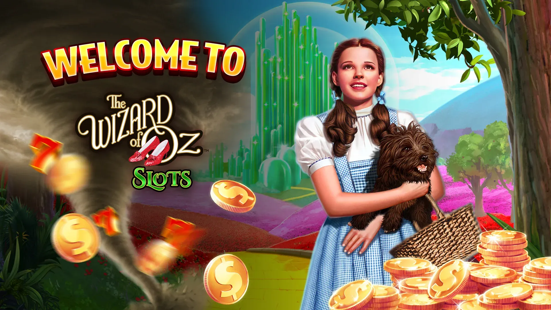 Wizard of Oz Slot Machine Game v276.0.3387 APK Мод (Много денег) Screenshot 1