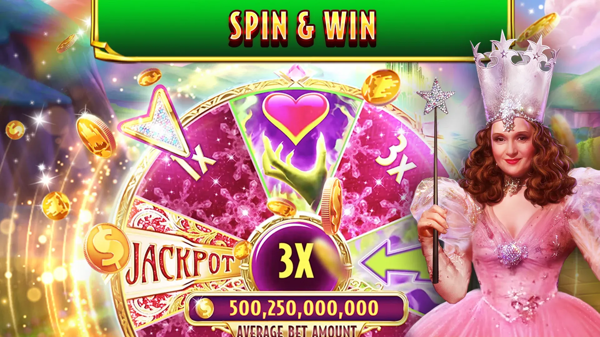 Wizard of Oz Slot Machine Game v276.0.3387 APK Мод (Много денег) Screenshot 4