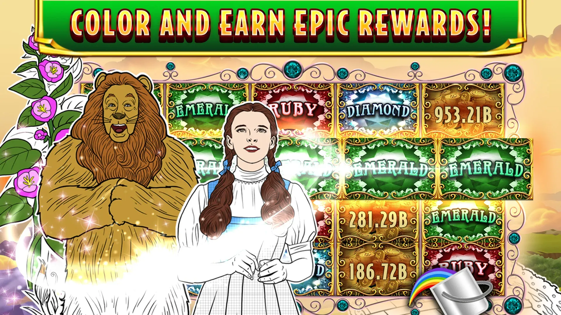 Wizard of Oz Slot Machine Game v276.0.3387 APK Мод (Много денег) Screenshot 5