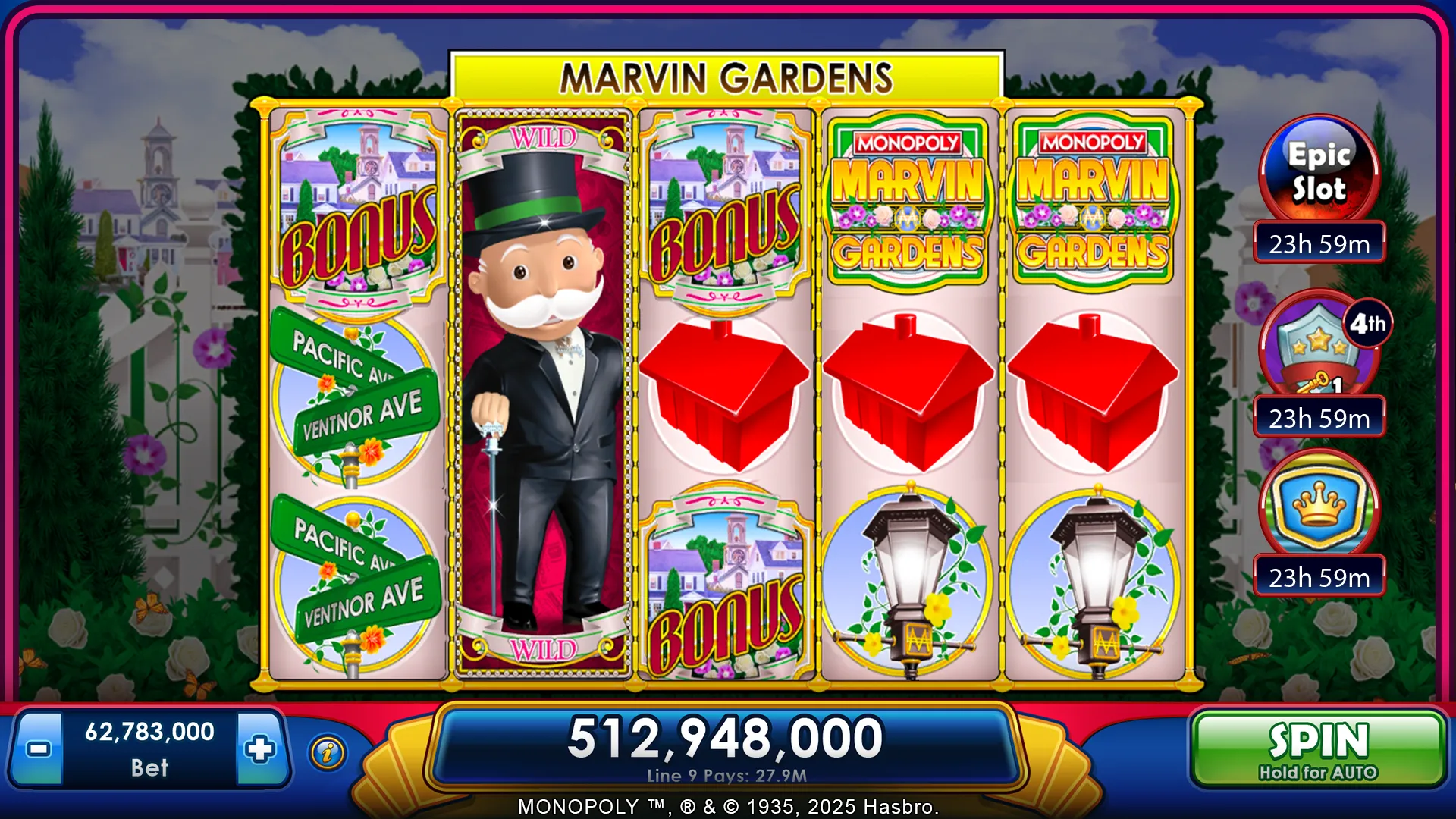 MONOPOLY Slots v5.5.2 APK Мод (Много денег) Screenshot 4