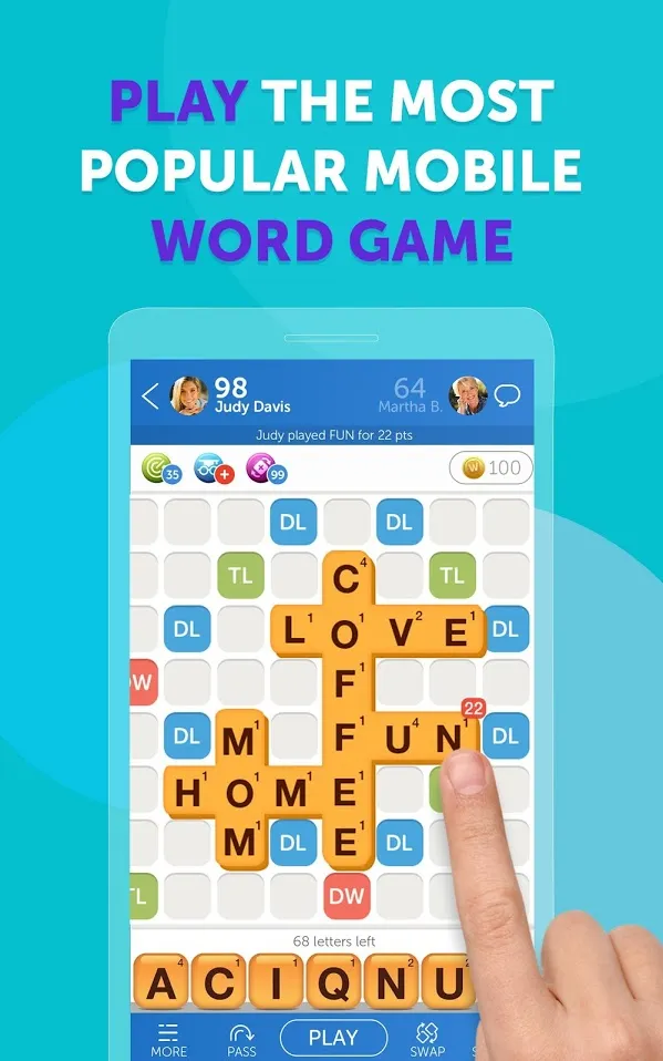 Words with Friends: Play Fun Word Puzzle Games Screenshot 1