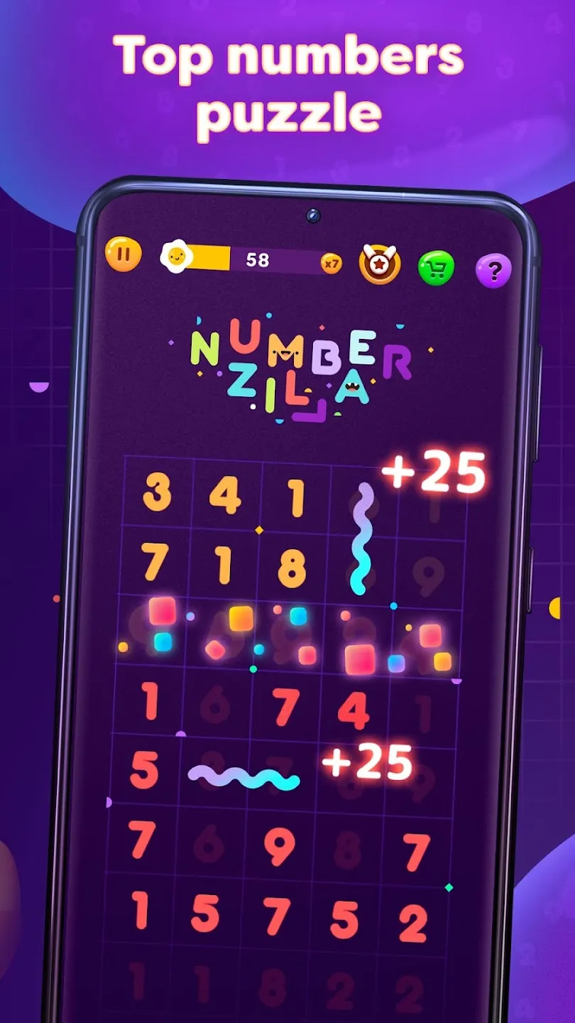 Numberzilla: Головоломки цифры Screenshot 2