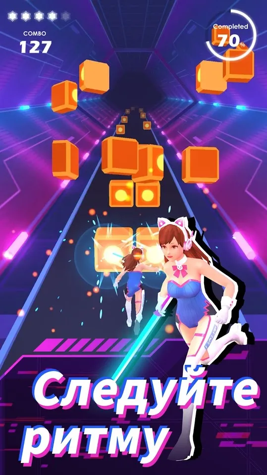 Beat Sword – Rhythm Game [мод: много денег] Screenshot 4
