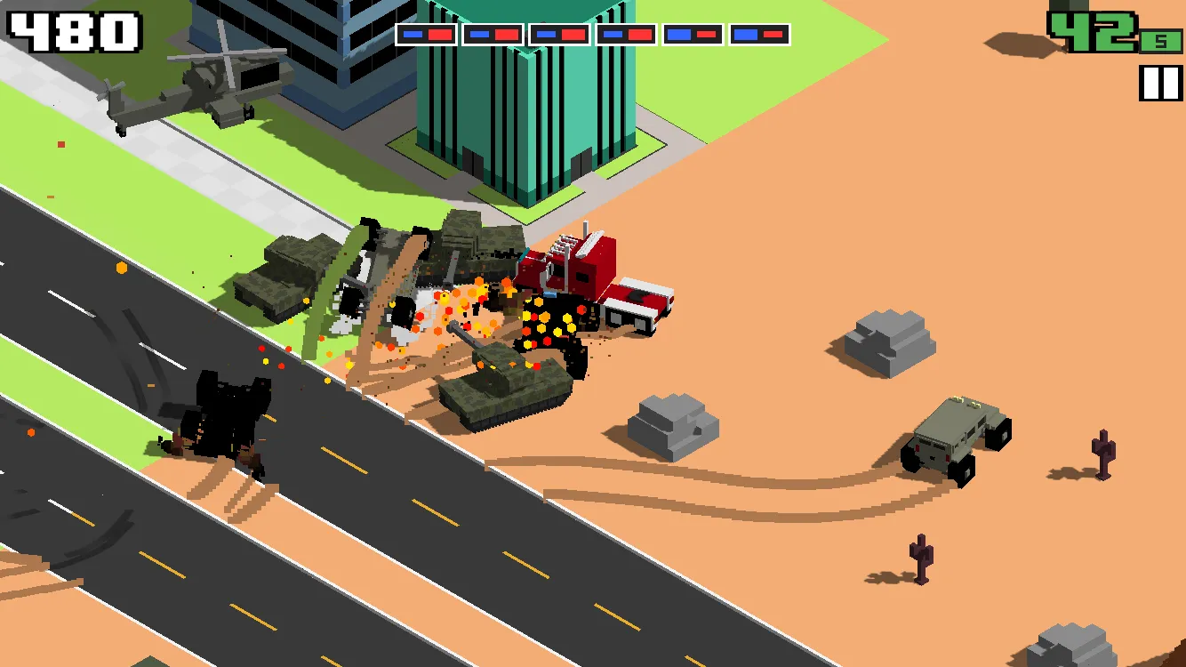 Smashy Road: Wanted [мод: много денег] Screenshot 5