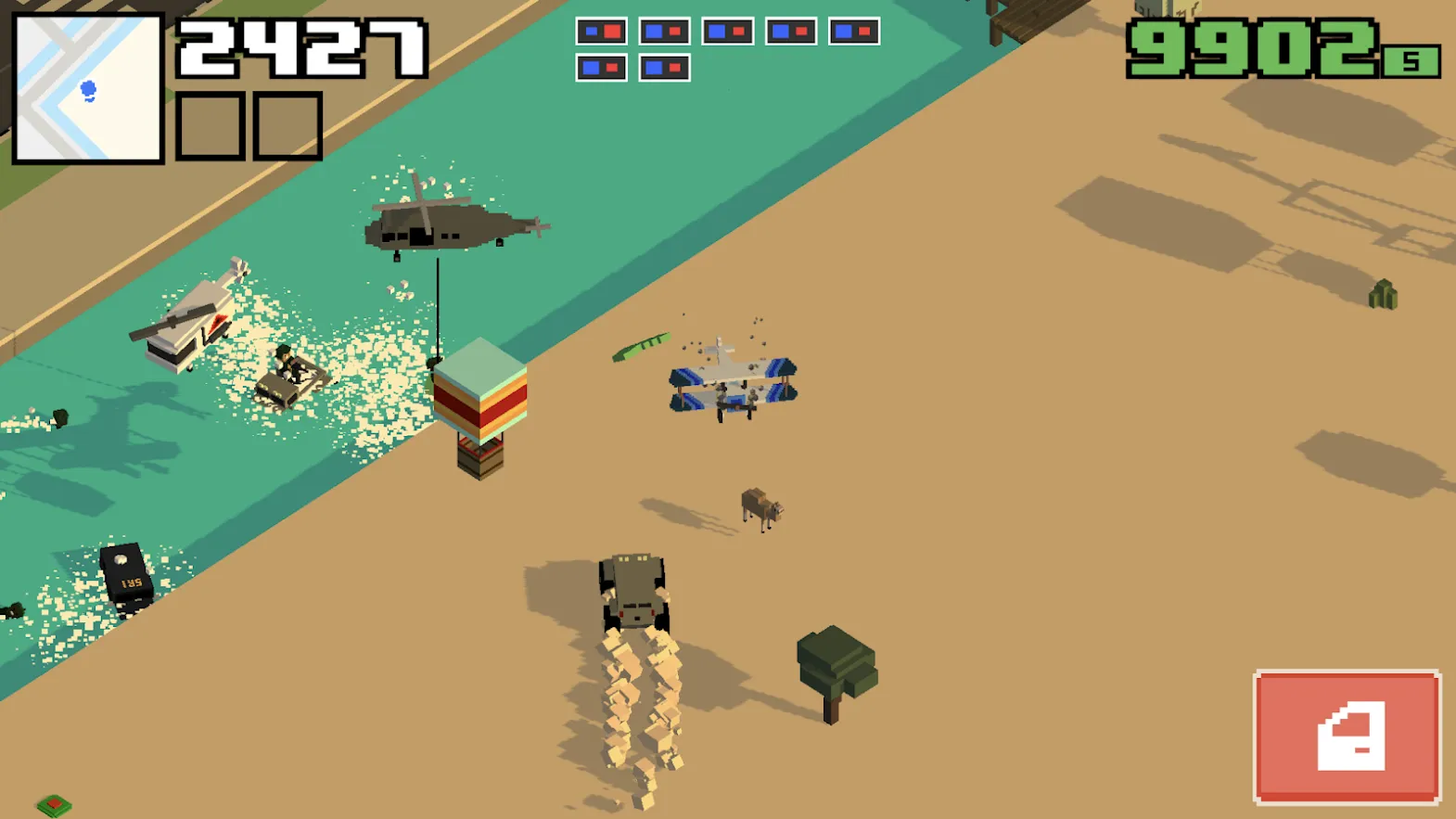 Smashy Road: Wanted 2 [мод: много денег] Screenshot 2
