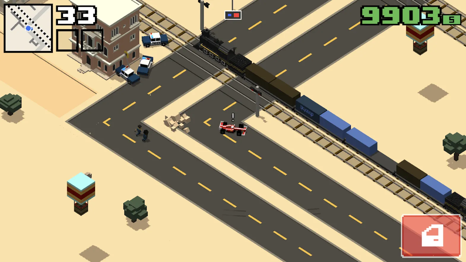 Smashy Road: Wanted 2 [мод: много денег] Screenshot 5