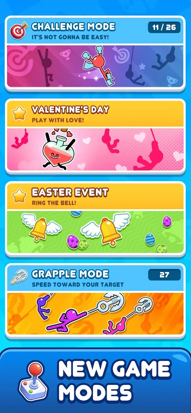 Stickman Hoo‪k‬ v9.9.20 APK Мод (Всё открыто) Screenshot 3