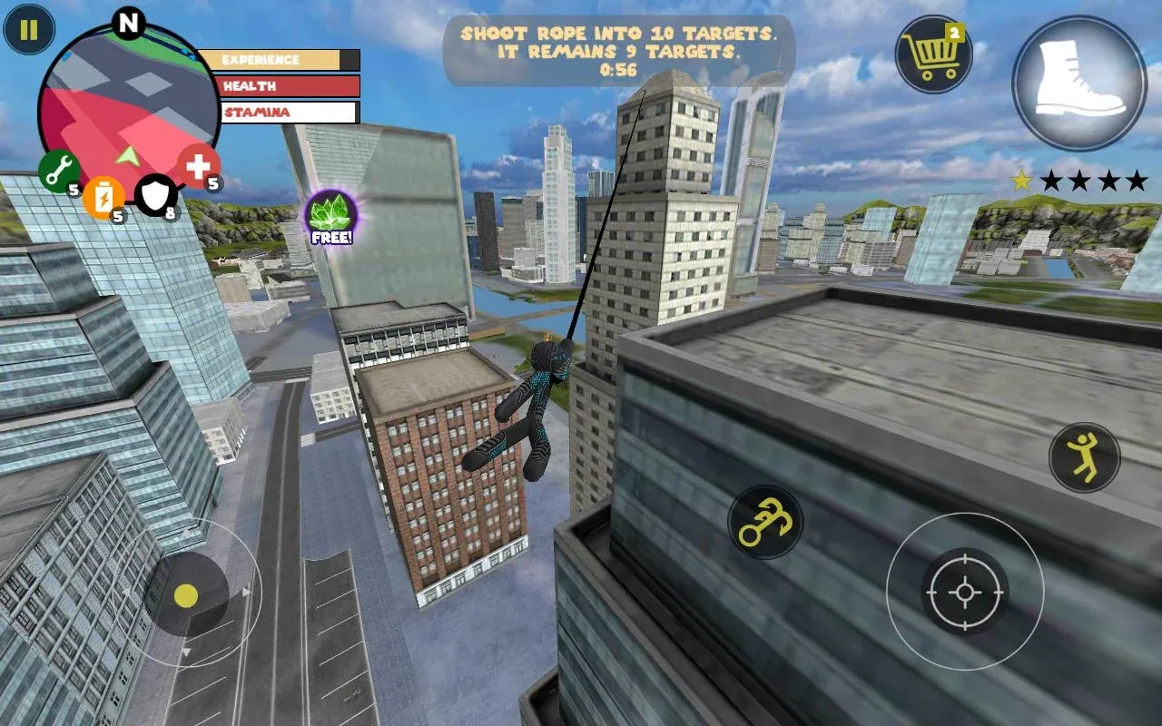Stick Rope Hero v4.4.2 APK Мод (Много денег) Screenshot 1 Stick Rope Hero v4.4.2 APK Мод (Много денег) Screenshot 1