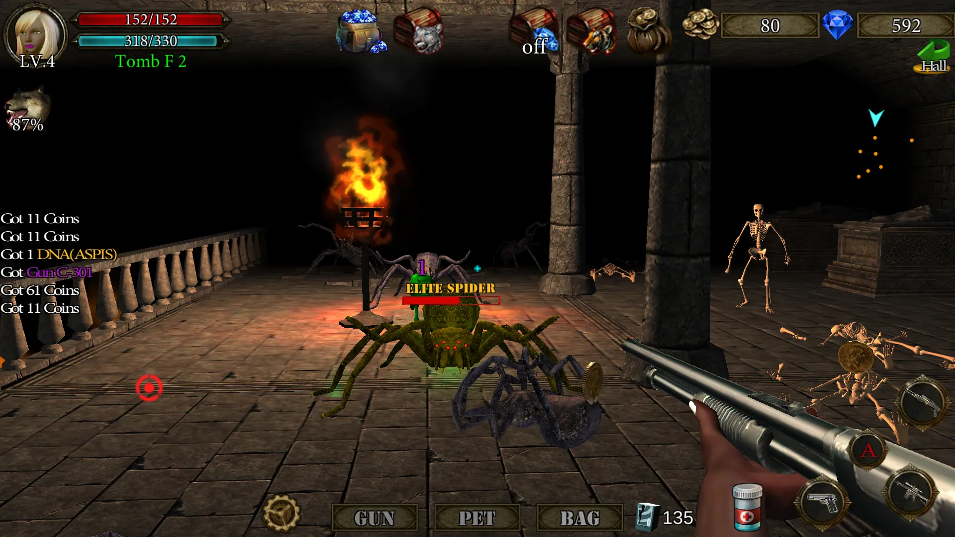 Dungeon Shooter : Dark Temple v1.5.87 APK Мод (Бесплатные покупки) Screenshot 5