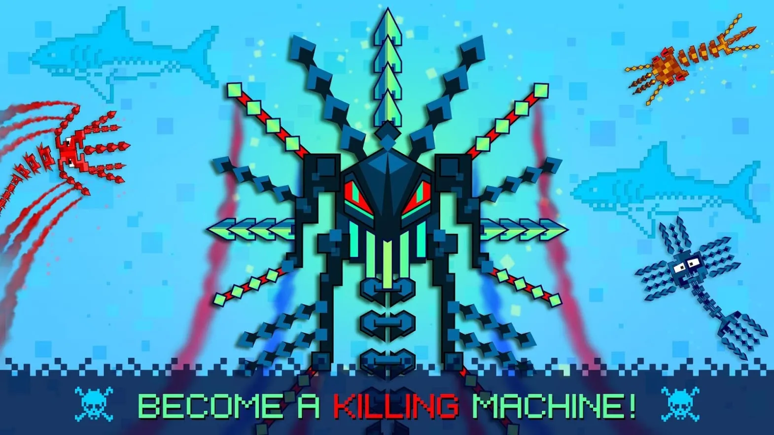 Pixel Sword Fish io [мод: много денег] Screenshot 3