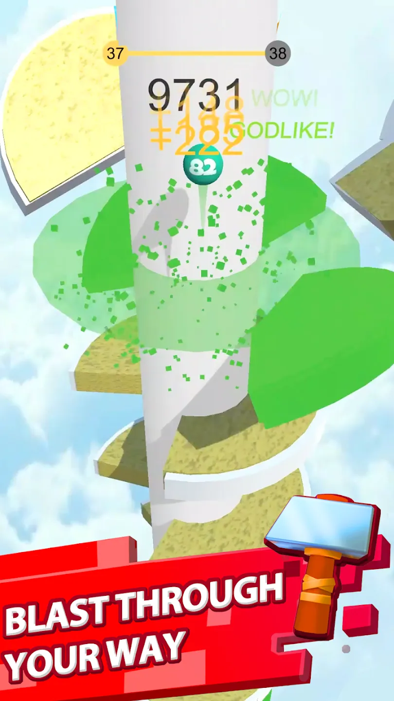 Helix Jump v5.21.4 APK Мод (Много денег) Screenshot 2