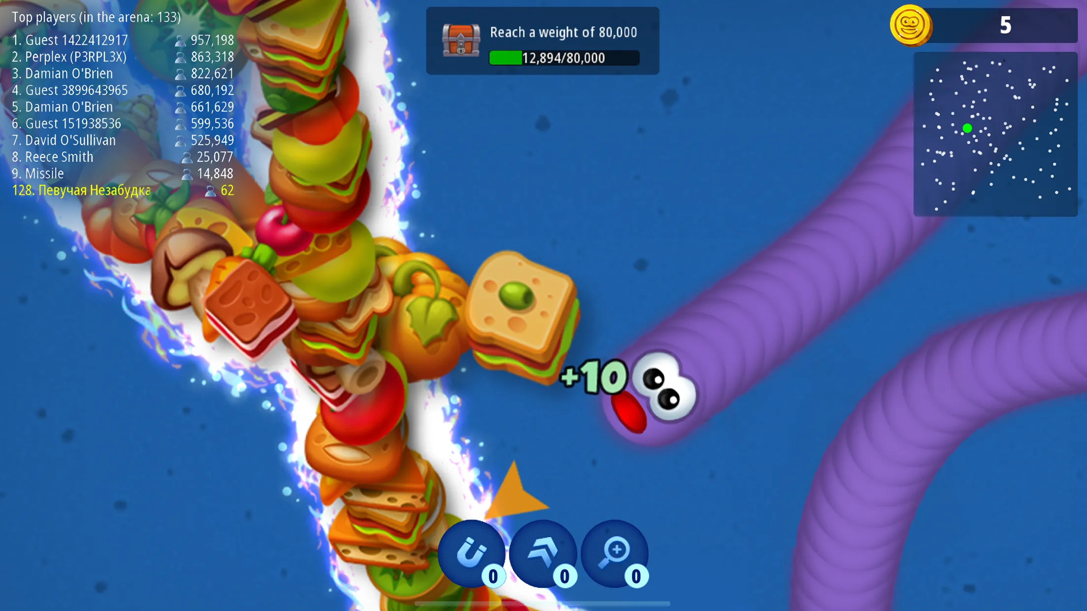 Червячная Зона .io v6.24.0 APK Мод (Меню, Много монет, Скины разблокированы) Screenshot 5