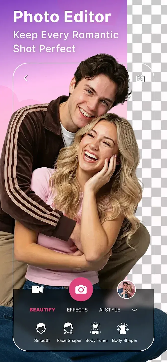 YouCam Perfect v6.18.1 APK Мод (Всё открыто, Premium) Screenshot 1