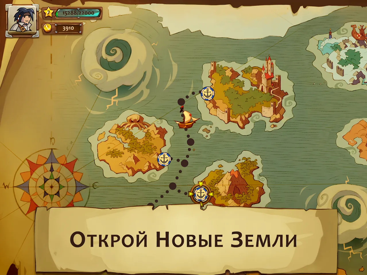 Braveland Pirate [мод: много денег] Screenshot 5