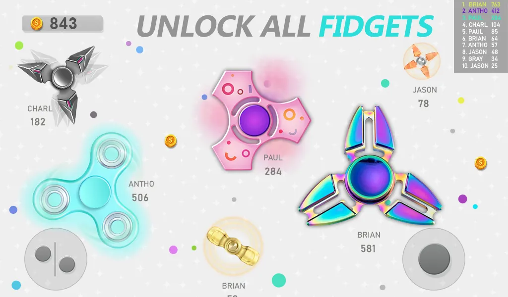 Fidget Spinner .io v209 APK Мод (Много денег) Screenshot 4 Fidget Spinner .io v209 APK Мод (Много денег) Screenshot 4