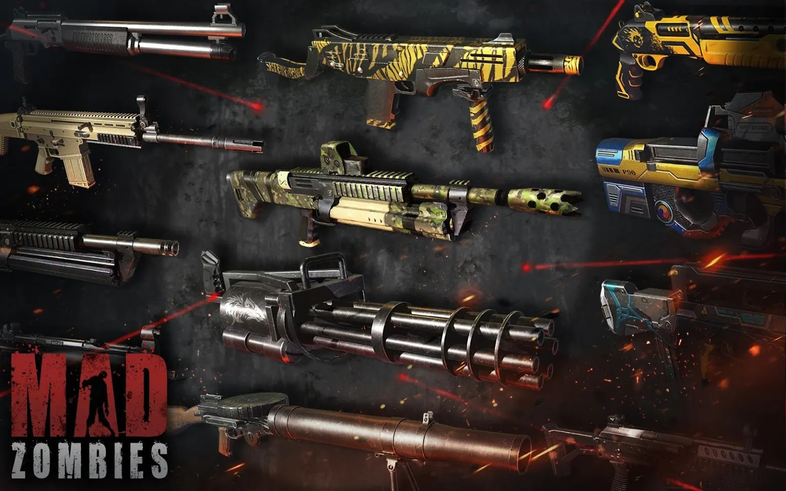 Зомби : MAD ZOMBIES [мод: много денег] Screenshot 2