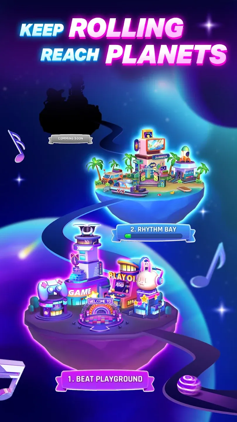 Dancing Road v3.0.8 APK Мод (Меню, Много сердец, VIP) Screenshot 2