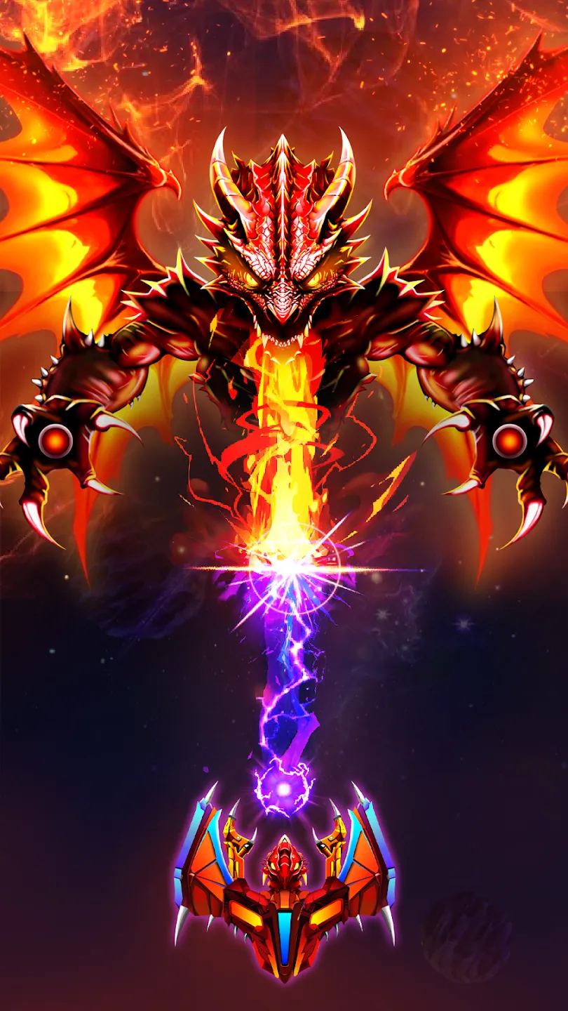 Galaxy Attack: Alien Shooter v72.4 APK Мод (Мега Меню, Много денег, Режим бога) Screenshot 2