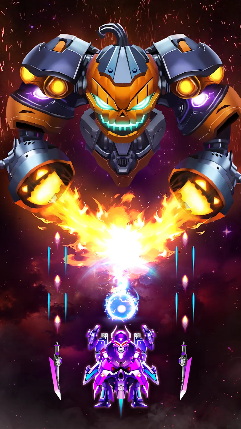 Galaxy Attack: Alien Shooter v72.4 APK Мод (Мега Меню, Много денег, Режим бога) Screenshot 3