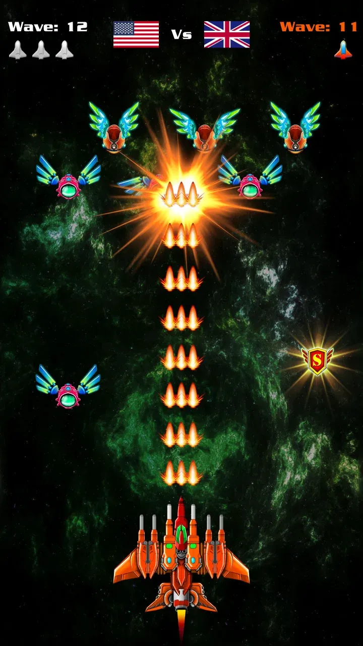 Galaxy Attack: Alien Shooter v72.4 APK Мод (Мега Меню, Много денег, Режим бога) Screenshot 4