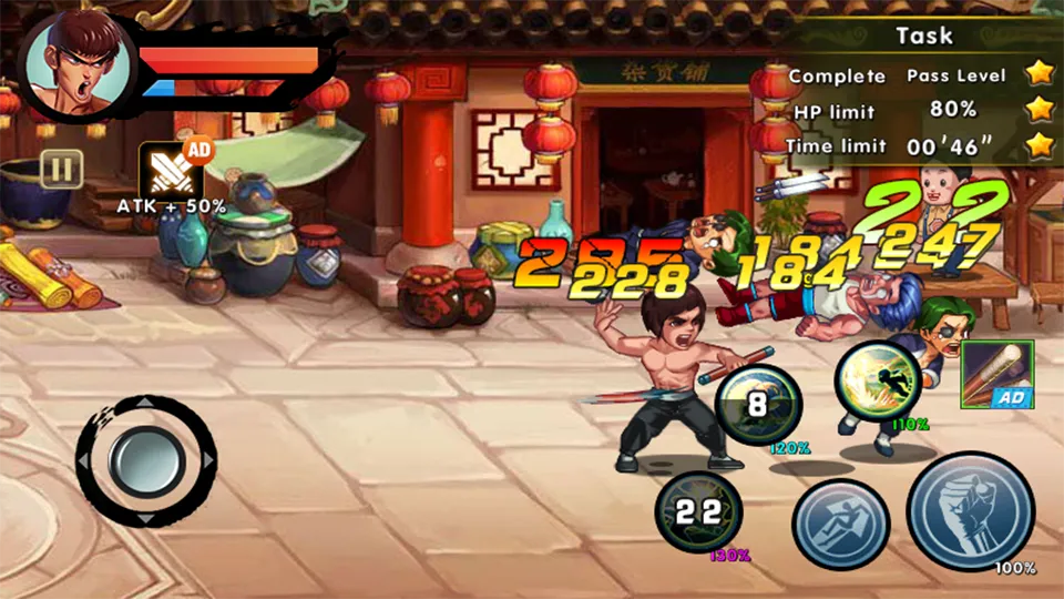 One Punch Boxing – Kung Fu Attack [мод: много денег] Screenshot 3