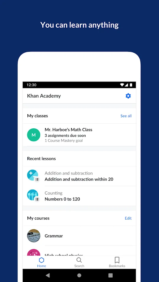 Khan Academy Screenshot 1