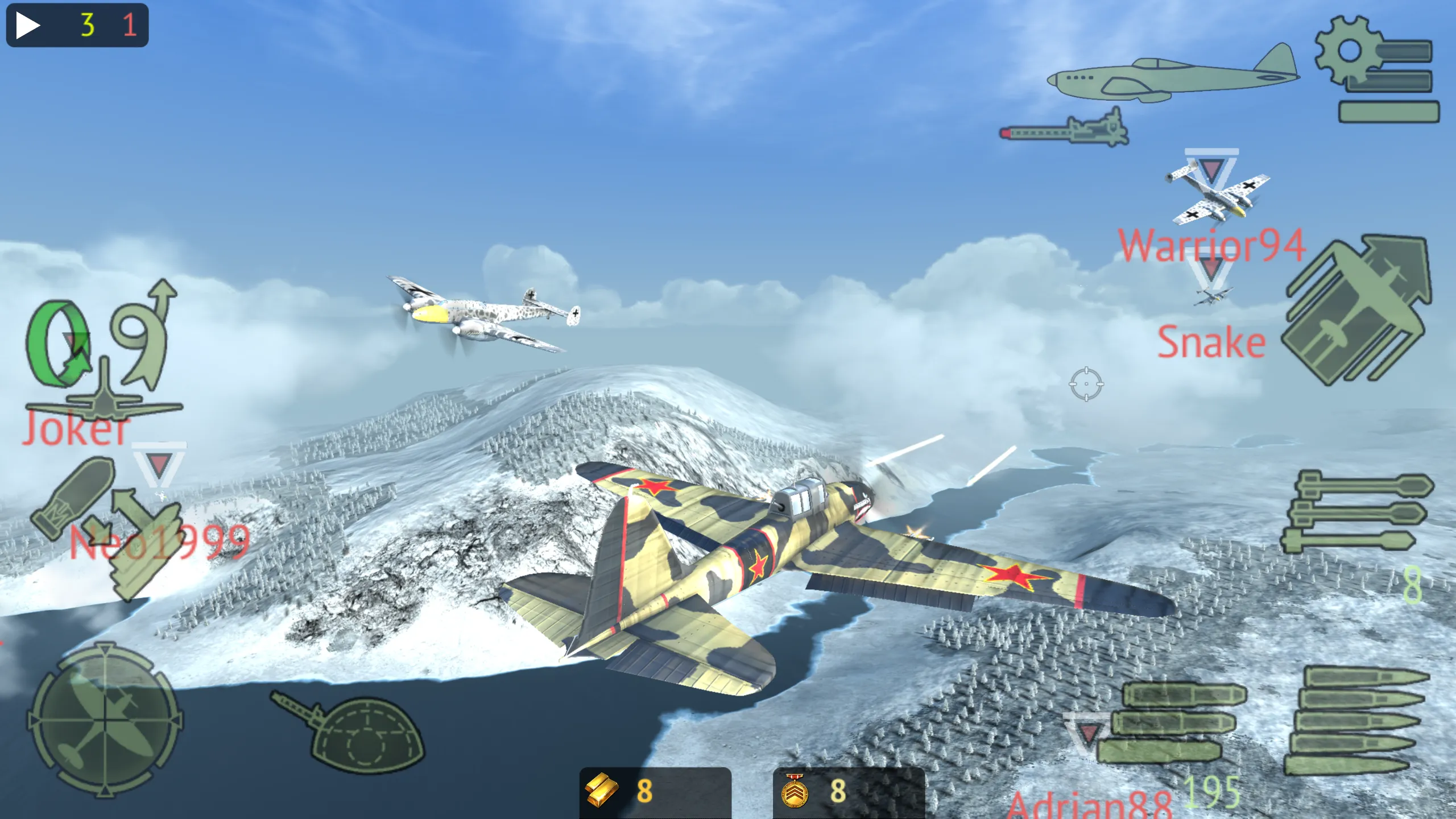 Warplanes: Online Combat v1.7 APK Мод (Много денег) Screenshot 2