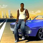 Скачать San Andreas Auto Gang Wars: Grand Real Theft Fight [мод: много денег] на Андроид