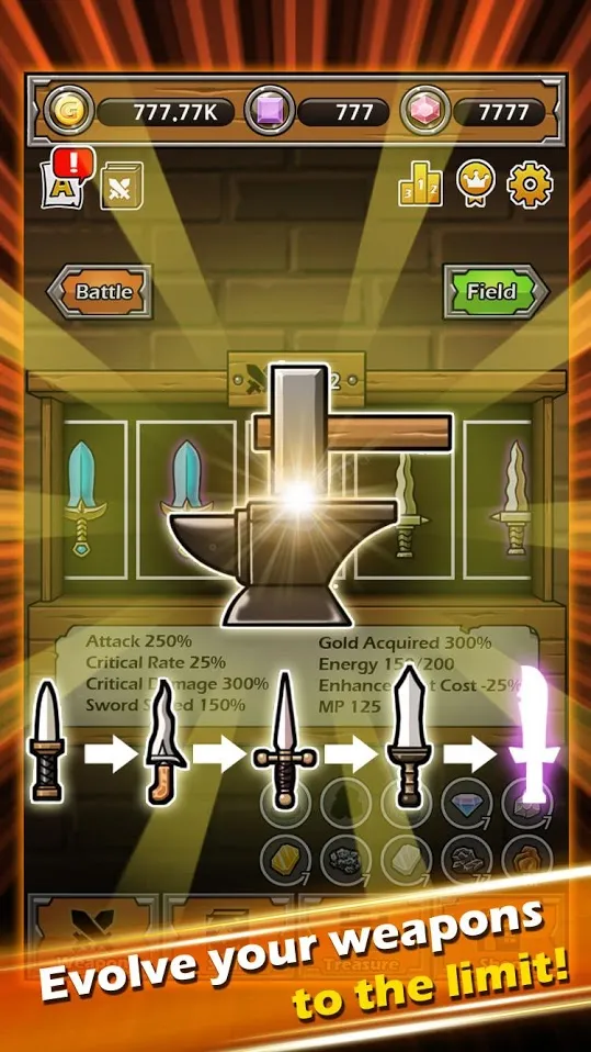 Blade Crafter [мод: много денег] Screenshot 2