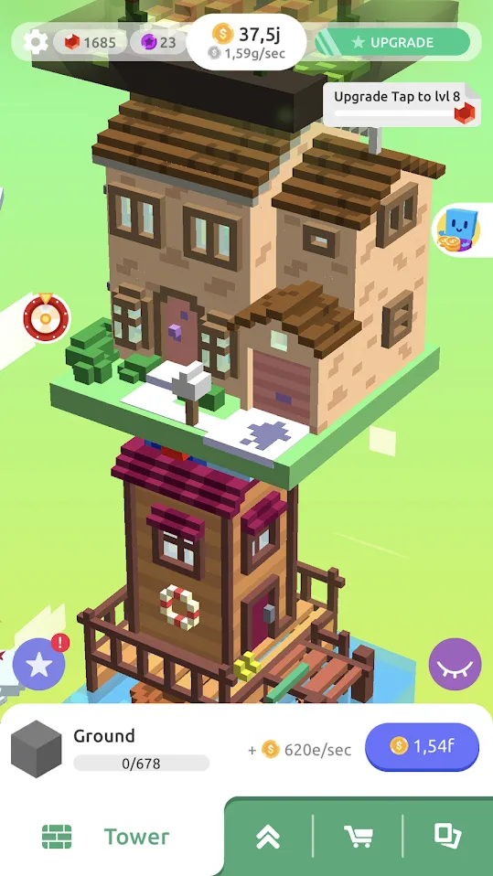 TapTower – Строить башню из блоков [мод: бесплатные покупки] Screenshot 5