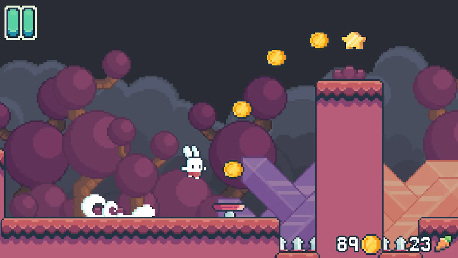 Yeah Bunny 2 – pixel retro arcade platformer [мод: много денег] Screenshot 5
