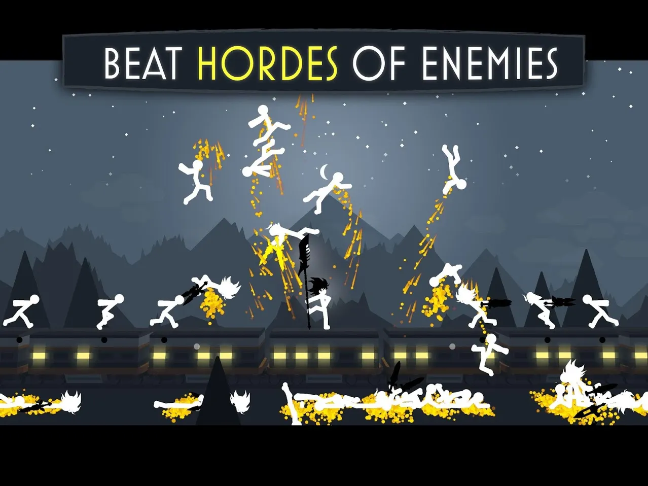 Stick Fight: Shadow Warrior & Stickman Game [мод: бесплатные покупки] Screenshot 1