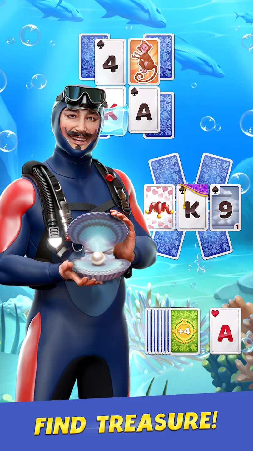 Solitaire Cruise карты солитер v4.13.1 APK Мод (Много денег) Screenshot 1