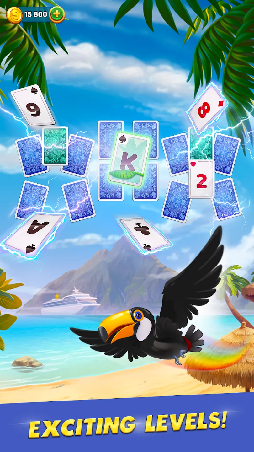Solitaire Cruise карты солитер v4.13.1 APK Мод (Много денег) Screenshot 4