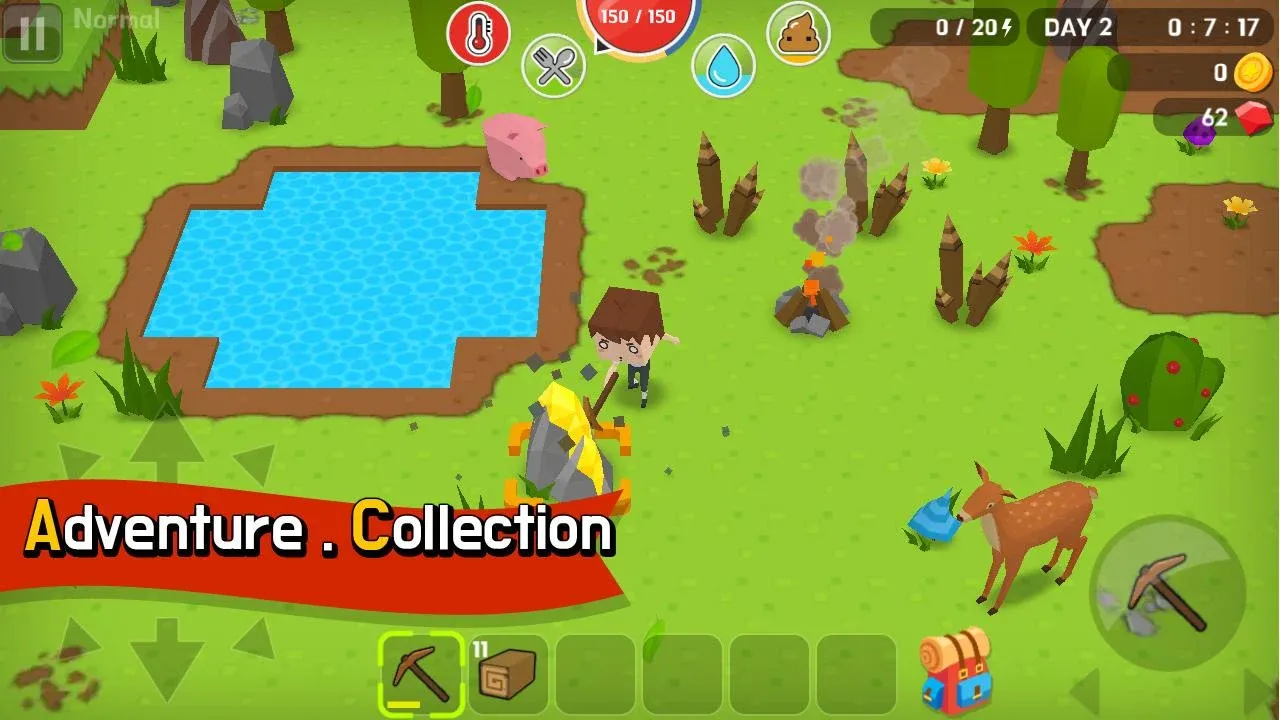 Mine Survival v2.9.4 APK Мод (Много денег) Screenshot 1