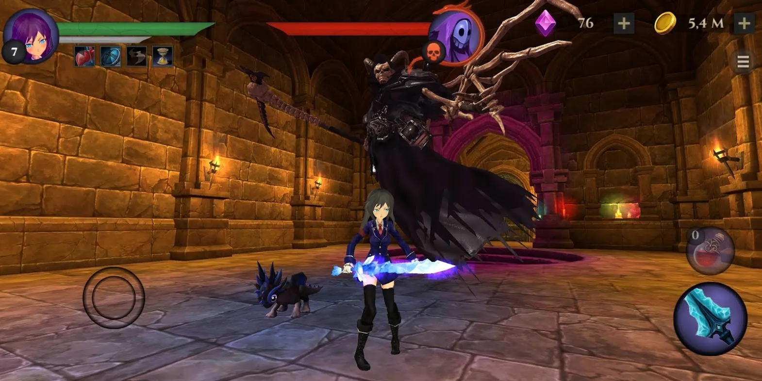 School Girl: Dungeon RPG [мод: много денег] Screenshot 2