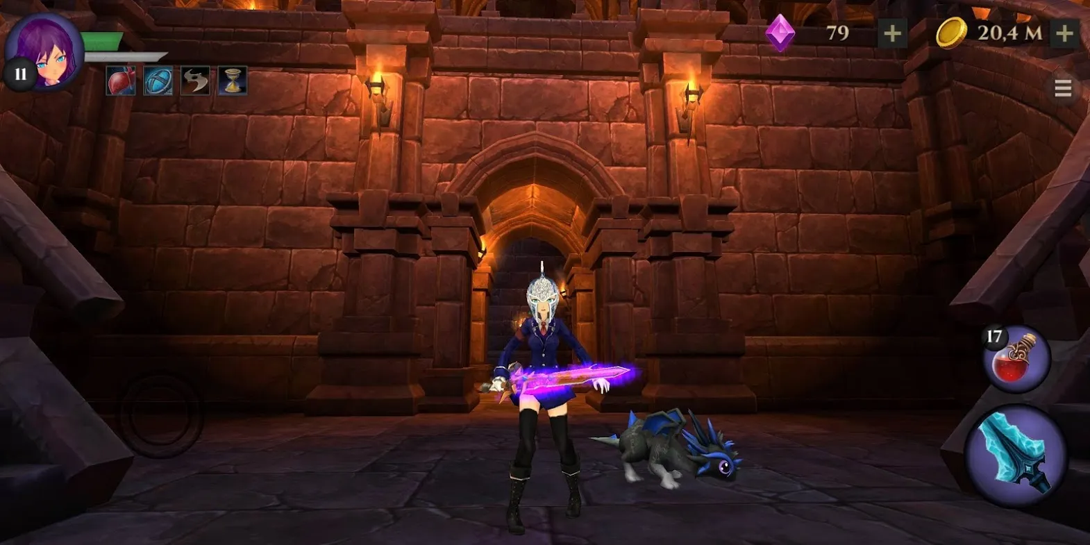 School Girl: Dungeon RPG [мод: много денег] Screenshot 4